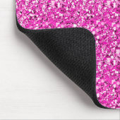 Druzy crystal - fuchsia roze muismat (Hoek)