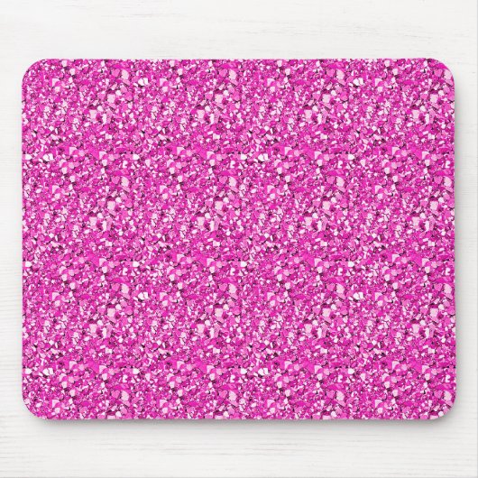 Druzy crystal - fuchsia roze muismat (Voorkant)