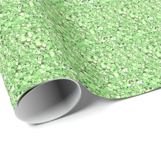 Druzy crystal - peridot green cadeaupapier (Rol Hoek)
