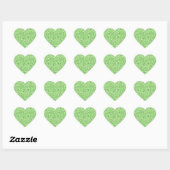 Druzy crystal - peridot green hart sticker (Vel)