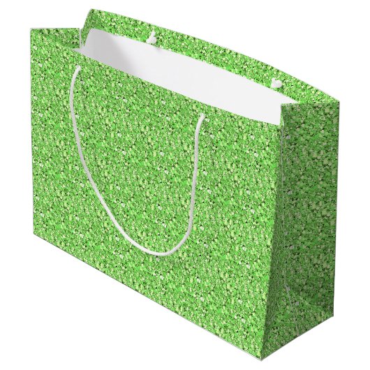 Druzy crystal - peridot green large cadeautasje (Achterkant Gekanteld)