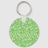 Druzy crystal - peridot green sleutelhanger (Voorkant)