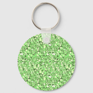 Druzy crystal - peridot green sleutelhanger