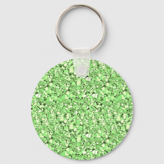 Druzy crystal - peridot green sleutelhanger (Voorkant)