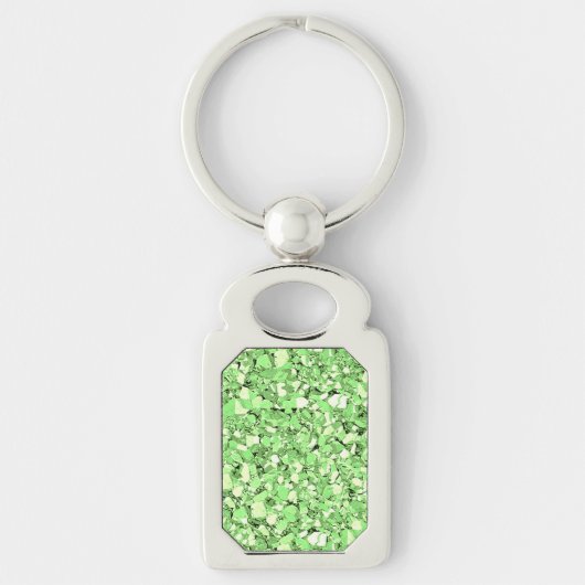 Druzy crystal - peridot green sleutelhanger (Voorkant)