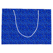 Druzy crystal - sapphire blue groot cadeauzakje (Achterkant)