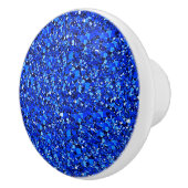 Druzy crystal - sapphire blue keramische knop (Rechts)