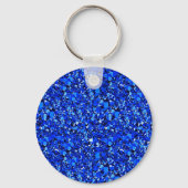 Druzy crystal - Sapphire blue Sleutelhanger (Voorkant)