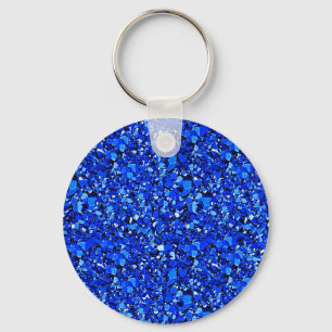 Druzy crystal - Sapphire blue Sleutelhanger