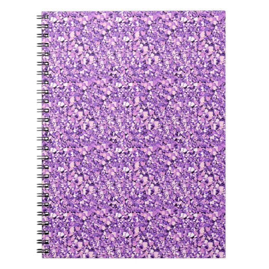 Druzy kristal - licht orchidee notitieboek (Voorkant)