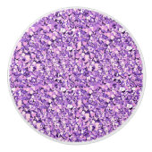 Druzy kristal - lichte orchidee keramische knop (Voorkant)