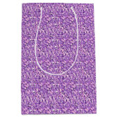 Druzy kristal - lichte orchidee medium cadeauzakje (Voorkant)
