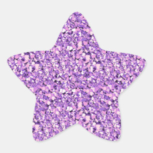 Druzy kristal - lichte orchidee ster sticker
