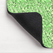 Druzy kristal - peridot groen muismat (Hoek)