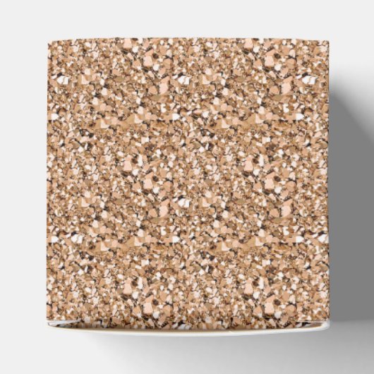 Druzy kristal - roos goudkleur bedankdoosjes (Bovenkant)