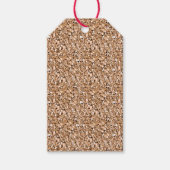 Druzy kristal - roos goudkleur cadeaulabel (Voorkant)