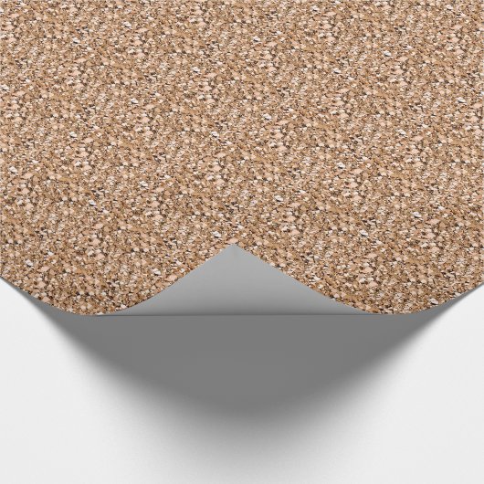 Druzy kristal - roos goudkleur cadeaupapier (Hoek)