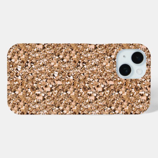 Druzy kristal - roos goudkleur Case-Mate iPhone case (Achterkant (horizontaal))