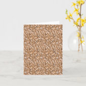 Druzy kristal - roos goudkleur kaart (Gele Bloem)
