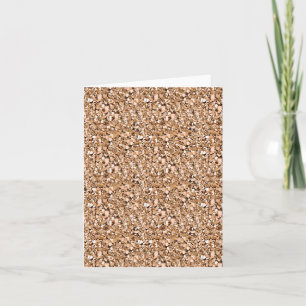 Druzy kristal - roos goudkleur kaart
