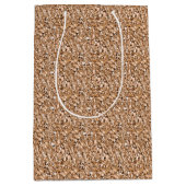 Druzy kristal - roos goudkleur medium cadeauzakje (Voorkant)