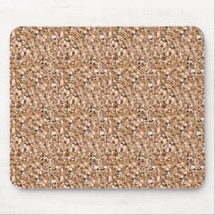 Druzy kristal - roos goudkleur muismat