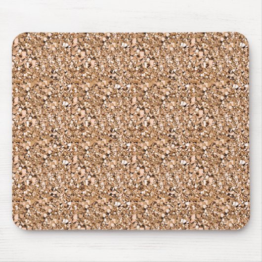 Druzy kristal - roos goudkleur muismat (Voorkant)