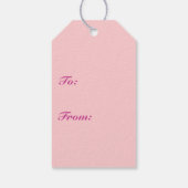 Druzy kristal - roos kwarts roze cadeaulabel (Achterkant)