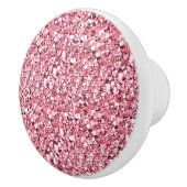 Druzy kristal - roos kwarts roze keramische knop (Rechts)