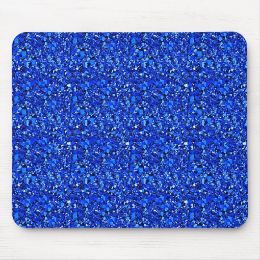 Druzy kristal - saffierblauw muismat (Voorkant)