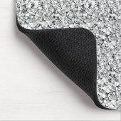Druzy kristal - witgouden kleur muismat (Hoek)
