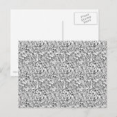 Druzy kristal - witte goudkleur briefkaart (Voorkant / Achterkant)