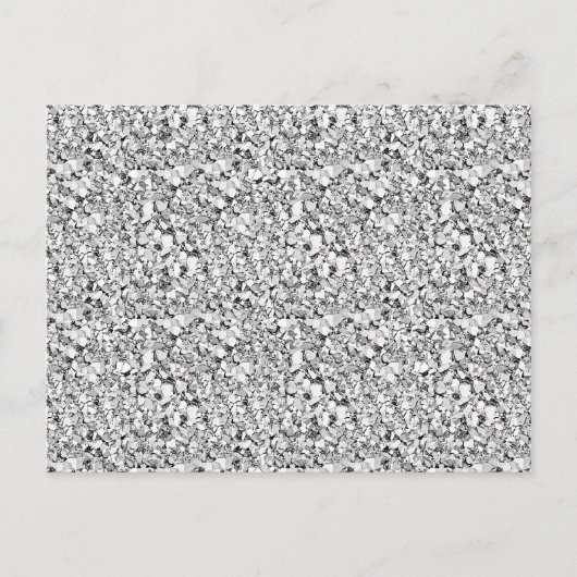 Druzy kristal - witte goudkleur briefkaart (Voorkant)