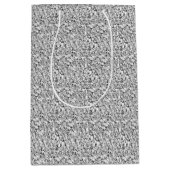 Druzy kristal - witte goudkleur medium cadeauzakje (Voorkant)