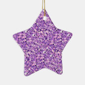 Druzy kwarts kristallen - lichte orchidee keramisch ornament (Rechts)