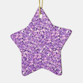 Druzy kwarts kristallen - lichte orchidee keramisch ornament (Links)