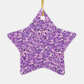 Druzy kwarts kristallen - lichte orchidee keramisch ornament (Achterkant)