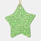 Druzy kwarts kristallen - peridot groen keramisch ornament (Links)