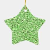 Druzy kwarts kristallen - peridot groen keramisch ornament (Achterkant)