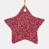 Druzy kwarts kristallen - reuknet rood keramisch ornament (Achterkant)