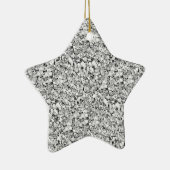 Druzy kwarts kristallen - witte goudkleur keramisch ornament (Rechts)