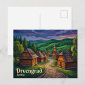 Drvengrad (Houtstad) Servië Briefkaart (Voorkant / Achterkant)