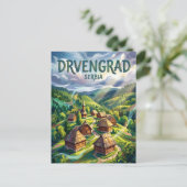 Drvengrad Servië Briefkaart (Staand voorkant)