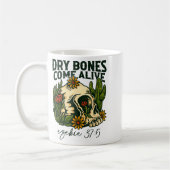 Dry Bones Come Alive Christian Skeleton Floral Eze Koffiemok (Links)