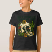 Dry Bones Come Alive Christian Skeleton Floral Eze T-shirt (Voorkant)