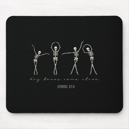 Dry Bones Come Alive _ Ezekiel 37_5 Christian Skel Muismat (Voorkant)