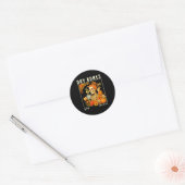 Dry Bones Come Alive Fall Skeleton Floral Christia Ronde Sticker (Envelop)