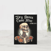 Dry Bones Come Alive Skeleton Floral Christian Hal Kaart (Voorkant)