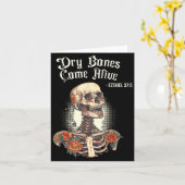 Dry Bones Come Alive Skeleton Floral Christian Hal Kaart (Gele Bloem)