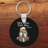 Dry Bones Come Alive Skeleton Floral Christian Hal Sleutelhanger (Voorkant)